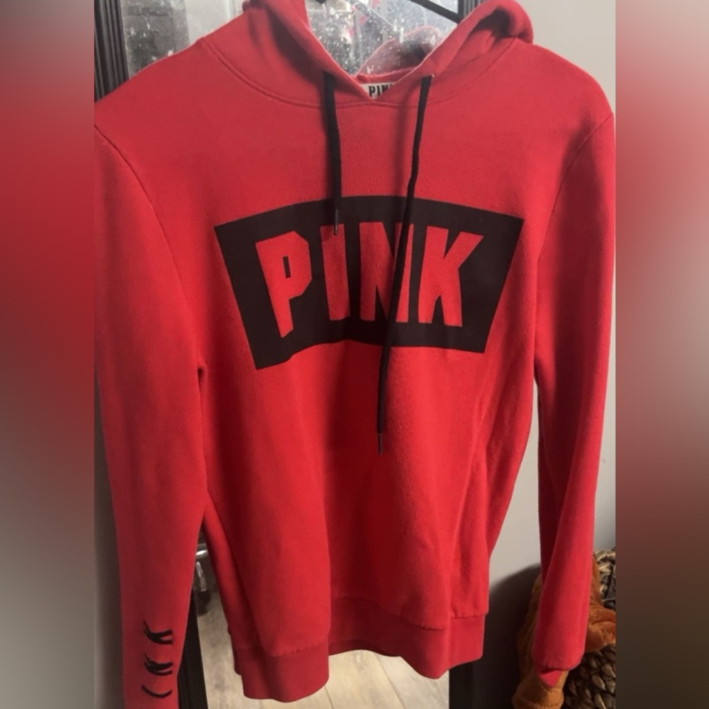 PINK red hoodie